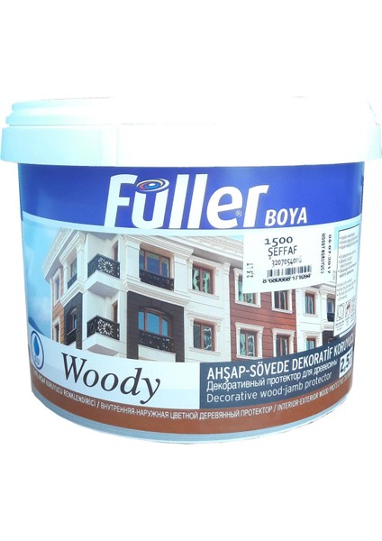 Woody Su Bazlı Şeffaf Vernik 2,5 Litre