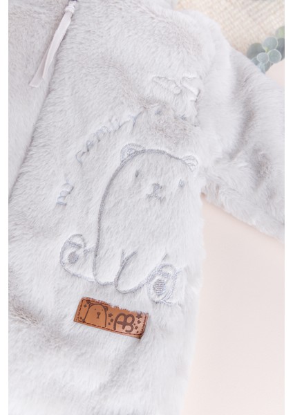 Premium Kalite Peluş Pamuk Penye Astarlı Ayıcık Fiğürlü Kışlık Kız-Erkek Bebek Tulum fırsatları