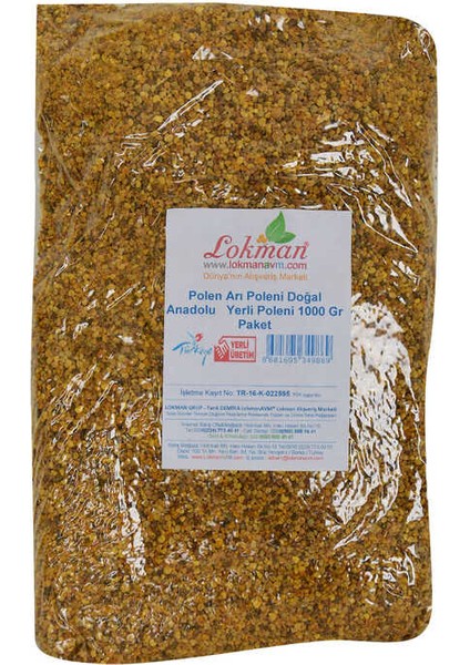 Polen Arı Poleni Doğal Anadolu Yerli Poleni 1000 gr Paket