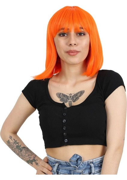 Küt Kahküllü Fiber Sentetik Peruk / Tcu