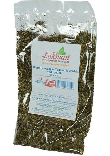 Isırgan Tohumu Tane Doğal (Yuvarlak Yerli) 100 gr Paket fırsatları