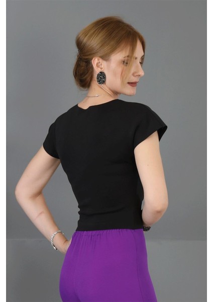 Ispanyol Paça Pantolon-Mor fırsatları