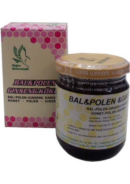 Bal Polen Ginsengli Karışım Cam Kavanoz 230 gr fırsatları