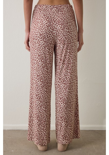 Bej Dreaming Leopar Desenli Pijama Altı fiyatları