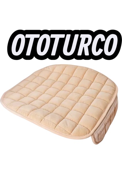 Soft -Sıvı Geçirmez,ergonomik,terletmez Ototurco Oto Koltuk Kılıfı-Minderi(3parça Oturak)Bej indirimleri
