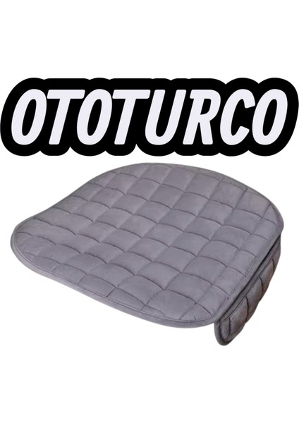 Soft -Sıvı Geçirmez,ergonomik,terletmez Ototurco Oto Koltuk Kılıfı-Minderi(3parça Oturak)Gri modelleri