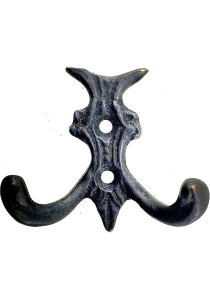 Antika Tarz Dekoratif Pirinç Koç Çiftli Askı - 50X55MM, Oksit