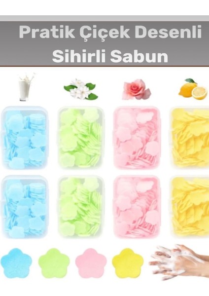 300 Yaprak Parfümlü Eriyen Mini Kağıt Sabun Öğrenci Çocuk Okul Dezenfektan Mis Kokulu Kağıt El Sabunu fırsatları