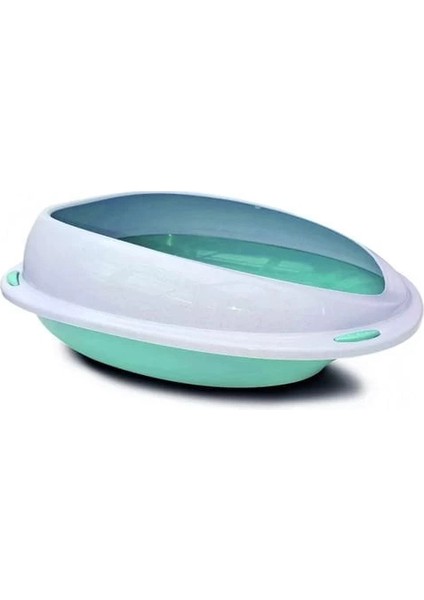 Aquael Comfy Cleo Açık Kedi Tuvaleti Medium Mavi 45X36X15.5 cm