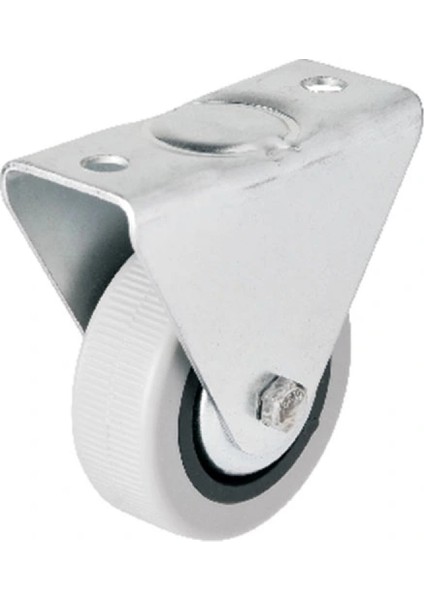 Hts 106 - 50 mm Sabit Kapaklı Gri Pvc Teker