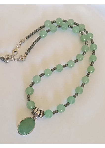 Aventurin Doğal Taş Kolye 45 cm