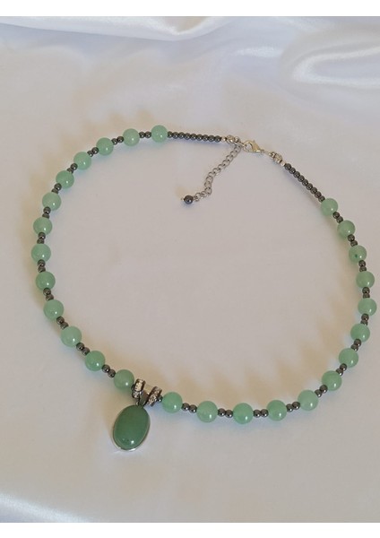 Aventurin Doğal Taş Kolye 45 cm indirimleri