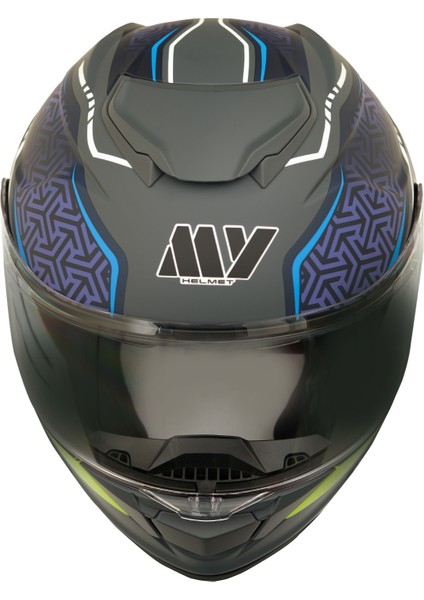 Gp My Helmet MKS002-RGBY Güneş Vizörlü Şeffaf Çene Açılır Motosiklet Kaskı L fiyatları