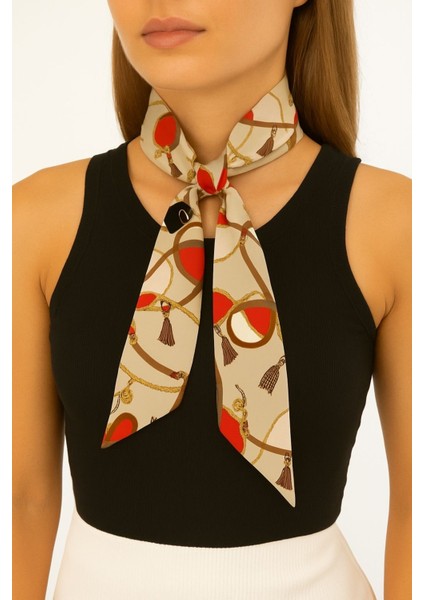 Lüks Şık Tasarımlı Fular 90 cm