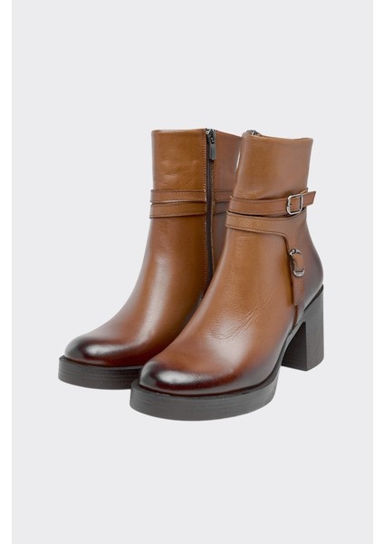 Hakiki Deri Tokalı Fermuarlı Kadın Bot fiyatları