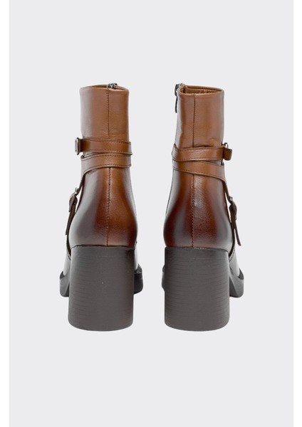 Hakiki Deri Tokalı Fermuarlı Kadın Bot fırsatları