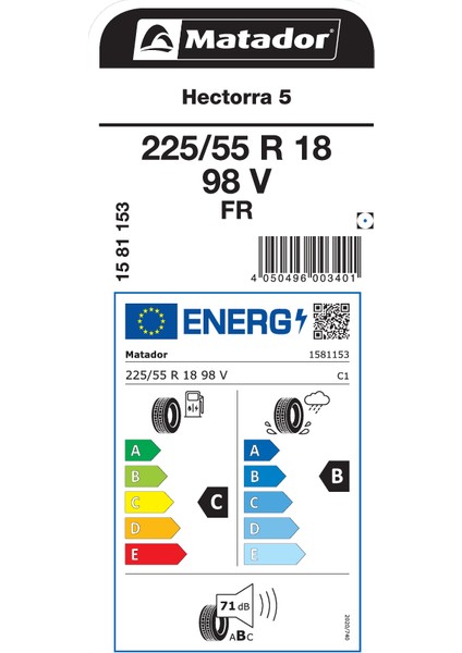 225/55R18 98V Fr Hectorra 5 Oto Yaz Lastigi Üretim YILI:2025 fiyatları