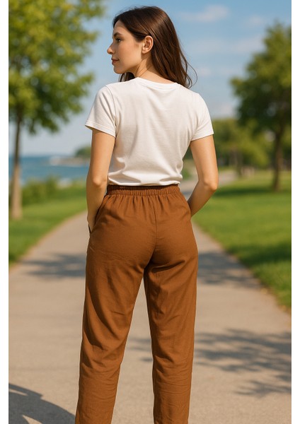 Regular Koyu Kahverengi Kadın Pantolon fiyatları
