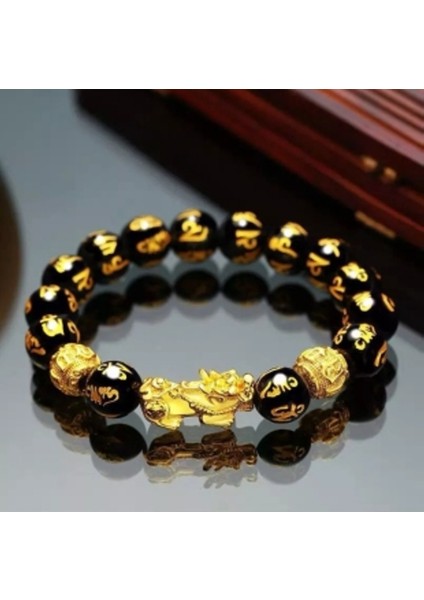 Feng Shui Pixiu Servet ve Iyi Şans Ganesh Mantra Bileklik