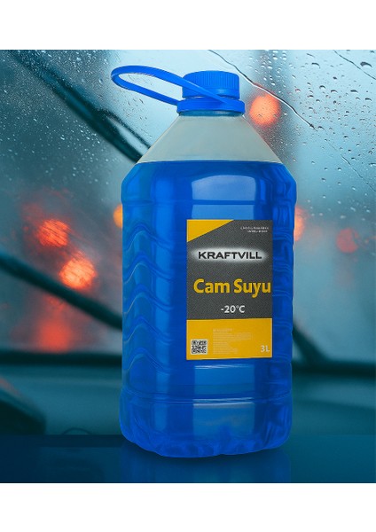 Kışlık Mavi Cam Suyu Antifrizi 3 LT - Hazır Karışım - Maksimum Buzlanma Önleyici Etki (-20°C) fiyatları