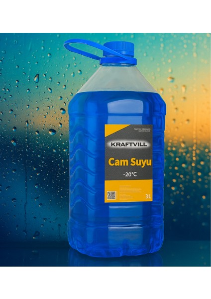 Kışlık Mavi Cam Suyu Antifrizi 3 LT - Hazır Karışım - Maksimum Buzlanma Önleyici Etki (-20°C) modelleri