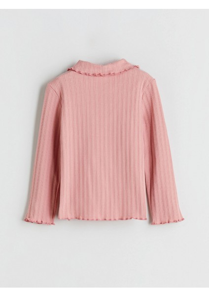 Lcw Kids Pembe Polo Yaka Çiçekli Kız Çocuk Tişört ve Tayt fırsatları