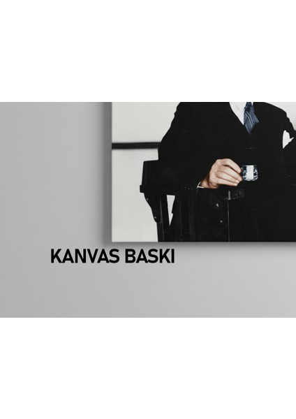 Gazi Mustafa Kemal Atatürk Premium Kanvas Tablo - Yüksek Çözünürlüklü Arşiv Baskı modelleri