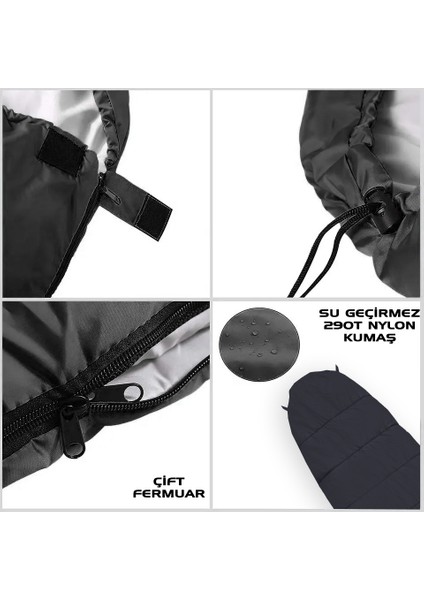 Uyku Tulumu - Peak - Bordo - Extreme -35C° - Savage YS-535 fırsatları