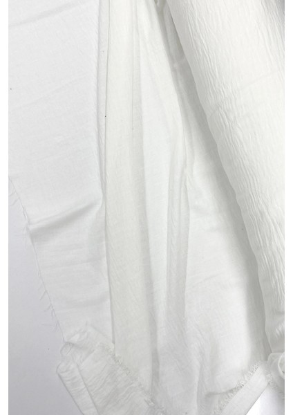 Keten Kumaş - Organik Kumaş - Perde Kumaşı - Ince Keten - Kıyafet Için Kumaş Örtü Beyaz 11