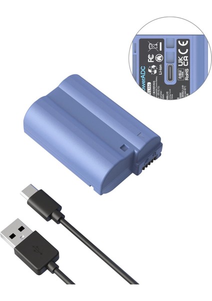 4332 EN-EL15C Nikon Usb-C Şarj Edilebilir Kamera Pili
