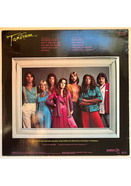 Tantrum Rather Be Rockin Lp Plak (Orijinal 1979 Dönem Alman Baskı Plak) fiyatları