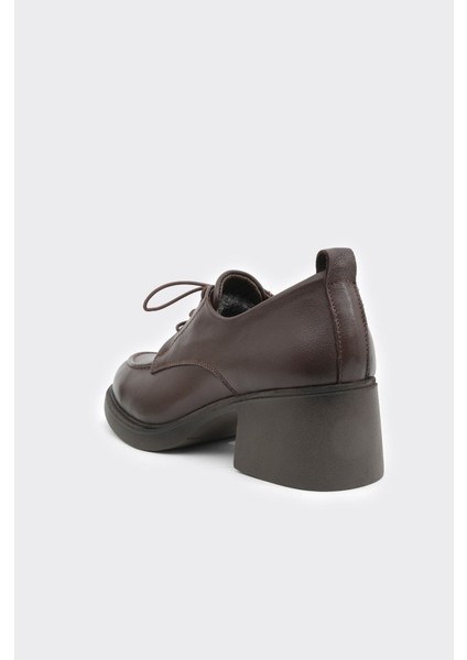 Hakiki Deri Kısa Topuklu Casual Kadın Ayakkabı modelleri