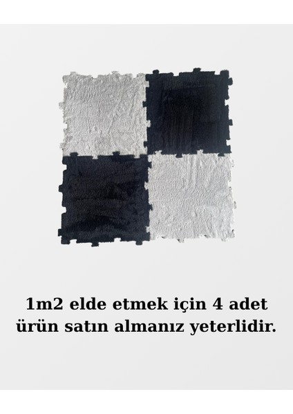 Peluş Kreş Halısı Anaokulu Puzzle Halı Japon Halı 50X50