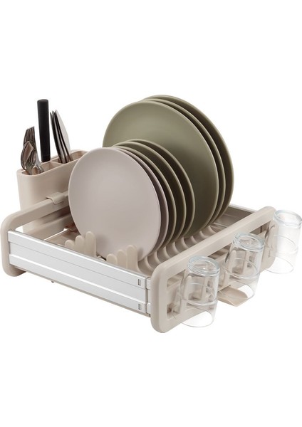 Nora Aliminyum Gövdeli Krem Bulaşıklık