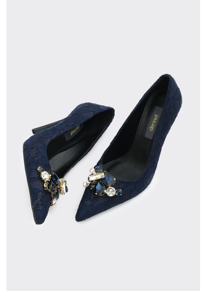 Dantelli Taş Aksesuarlı Kadın Abiye Ayakkabı fırsatları