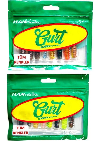 Hanfish Gurt 7cm Tüm Renkler - Tam Mix (16 Adet)