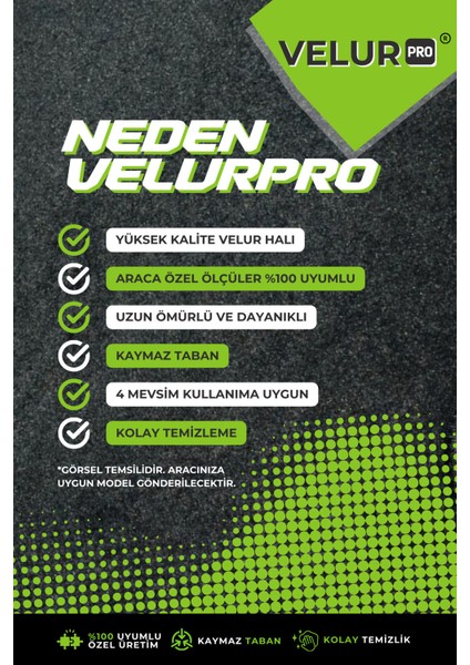 Renault Laguna 2003 Araca Özel Halı Oto Paspas Velur Paspas fırsatları