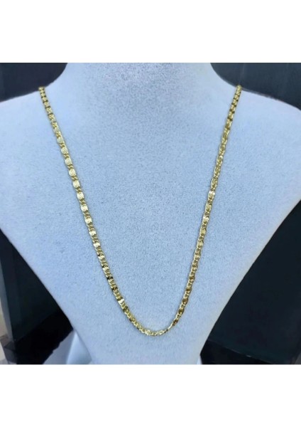 Xuping 14K Renk Kaplama Desenli Detay Zincir