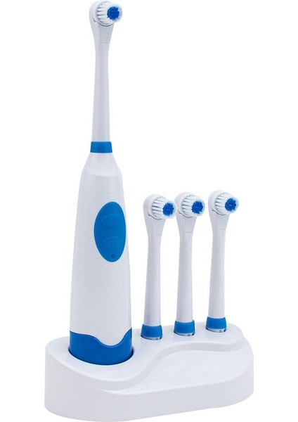 G-08 Dönen Başlıklı Pilli Otomatik Diş Fırçası (3 Adet Yedek Başlık)