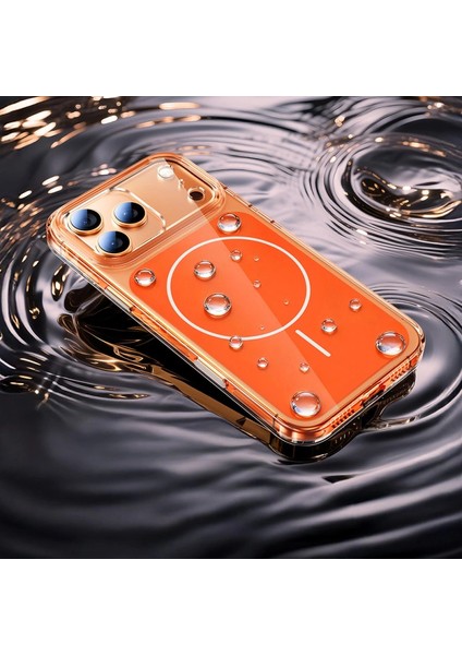 Apple iPhone 17 Pro Max Kılıf Redclick M-Safe Şarj Özellikli Şeffaf Kamera Kontrol Butonlu Lugano Kapak indirimleri