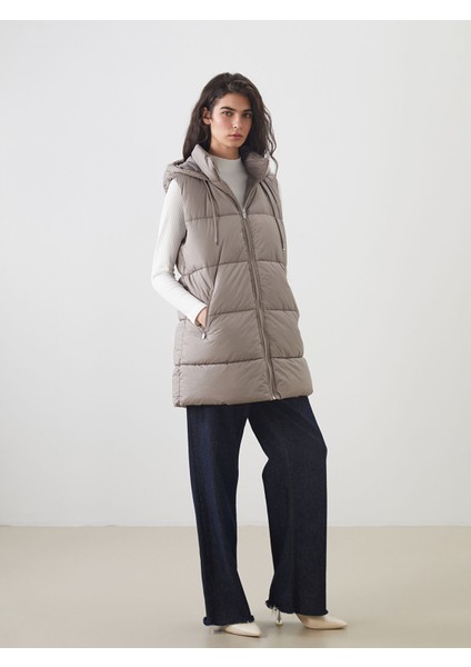 Yeni Sezon Kapüşonlu Kadın Şişme Yelek fiyatları