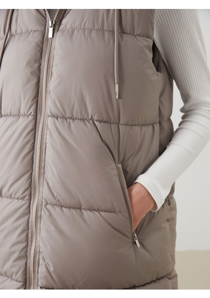 Yeni Sezon Kapüşonlu Kadın Şişme Yelek modelleri