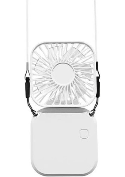 El Fanı Mini Masaüstü ve Boyun Askılı Fan Portatif Şarjlı 3 Kademeli Vantilatör Soğutucu