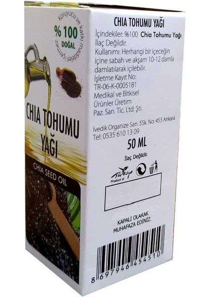 Chia Tohumu Yağı 50 ml indirimleri