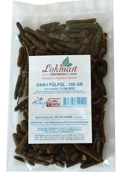 Doğal Darı Fülfül - Uzun Biber 100 gr Paket fiyatları