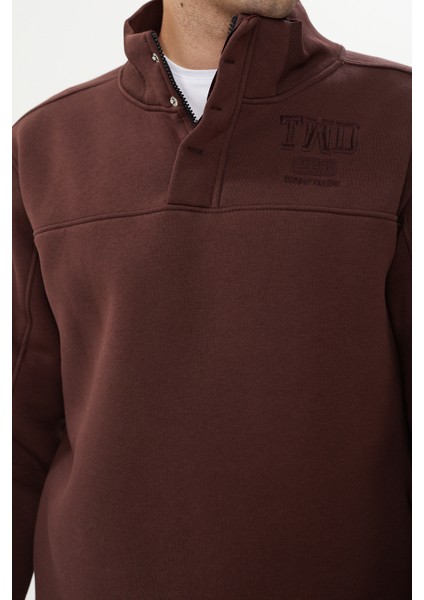 Esw 2898 Dik Yaka Yarım Fermuar Erkek Kalın Sweat fiyatları