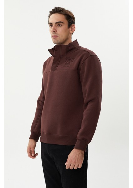 Esw 2898 Dik Yaka Yarım Fermuar Erkek Kalın Sweat modelleri