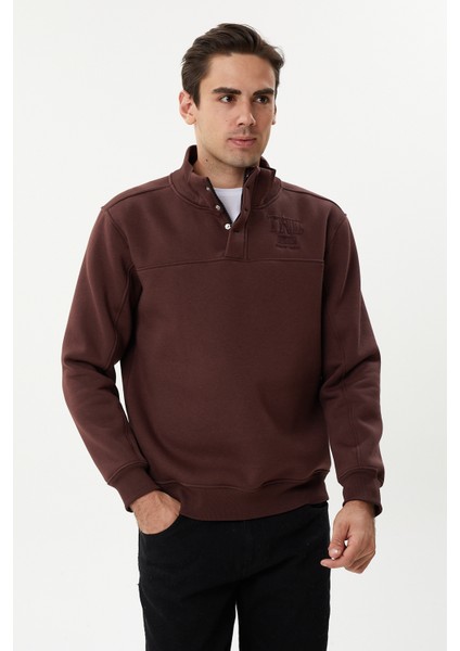 Esw 2898 Dik Yaka Yarım Fermuar Erkek Kalın Sweat fırsatları