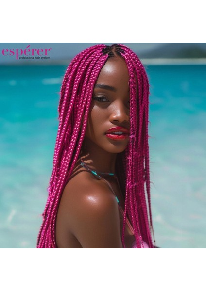 Sentetik Örgülük Saç Esperer 100 Gr. / Koyu Fuşya
