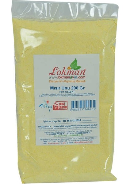 Mısır Unu 200 gr Paket fiyatları